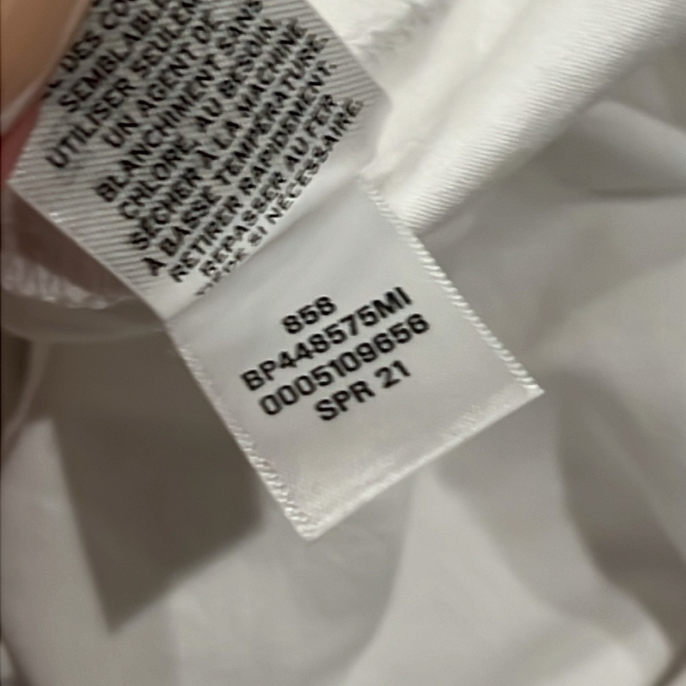 BP Double Scoop Stretch Cotton Bodysuit White XXS - Picture 8 of 8